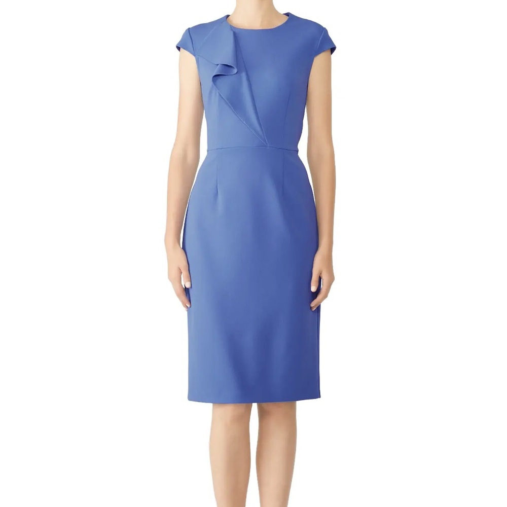Donna Morgan Blue Midi Dress size 8